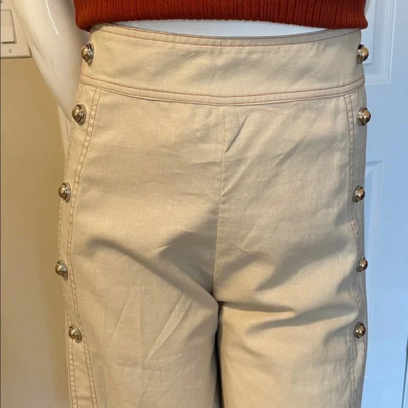 ALICE McCall the LOST PANT high waist wide leg linen culotte ankle pant NWT 8 - Picture 8 of 16